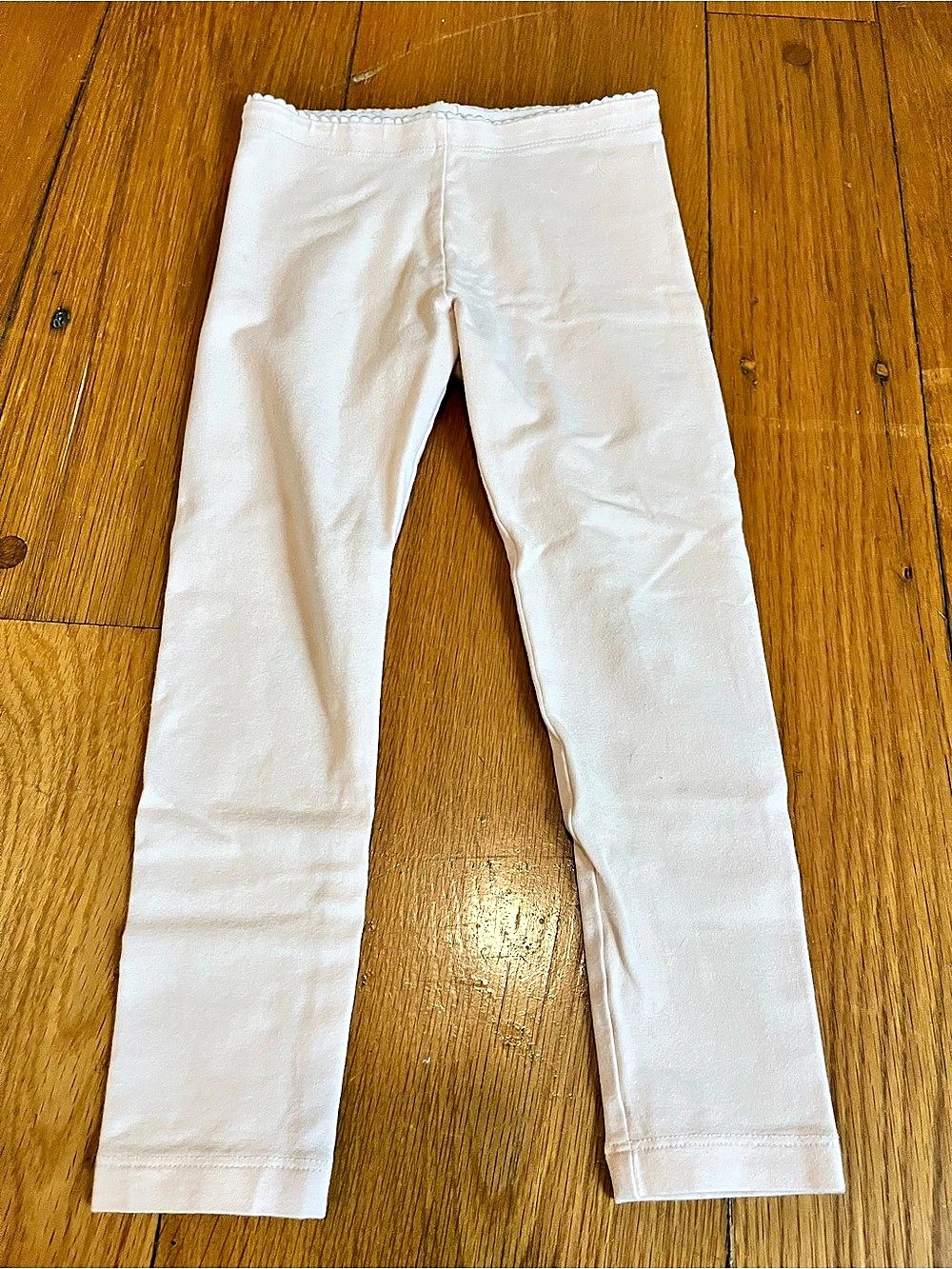 Tea Collection Solid Leggings Girls White Size 5
